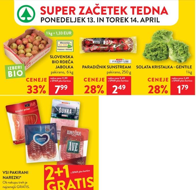 Spar in Interspar vikend akcija