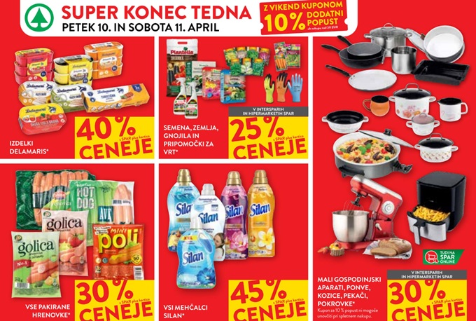 Spar in Interspar vikend akcija do 11.4.