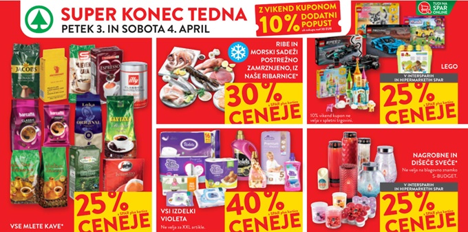 Spar in Interspar vikend akcija do 4.4.