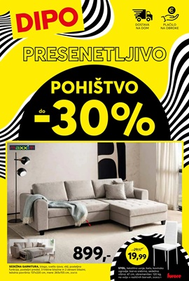 Dipo katalog Presenetljivo pohištvo do 16.5.