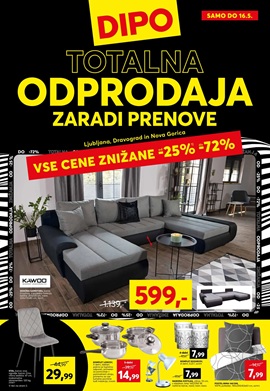 Dipo katalog Totalna odprodaja zaradi prenove