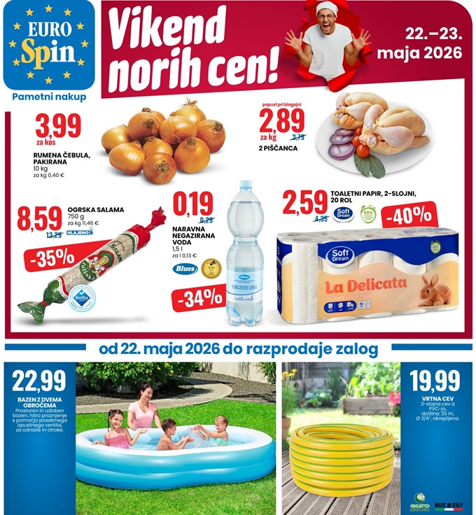 Eurospin vikend norih cen