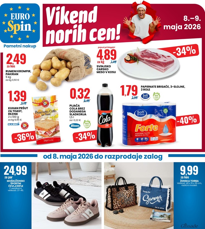 Eurospin vikend norih cen