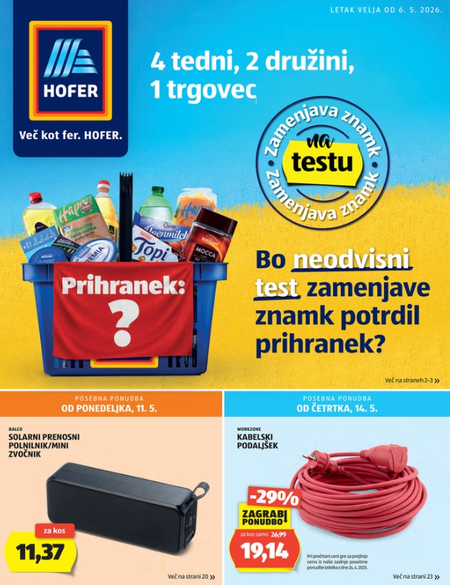 Hofer katalog od 6.5.