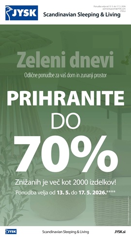 JYSK katalog Zeleni dnevi do 17.5.
