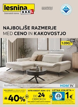 Lesnina katalog Najboljše razmerje med ceno in kakovostjo