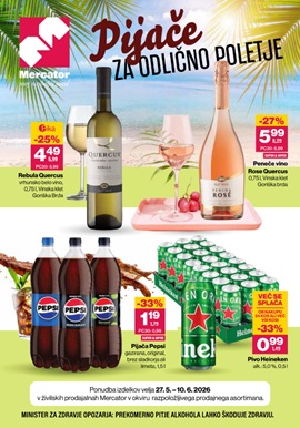 Mercator katalog Pijače za odlično poletje do 10.6.