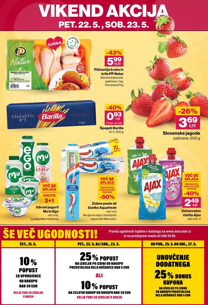 Mercator vikend akcija do 23.5.