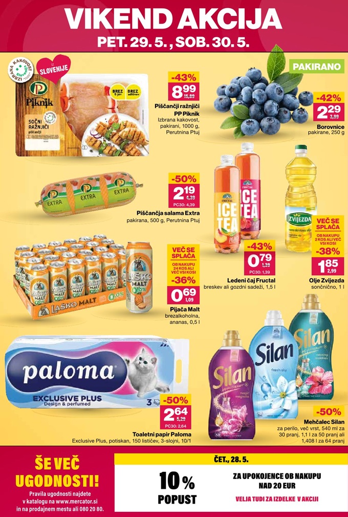 Mercator vikend akcija do 30.5.