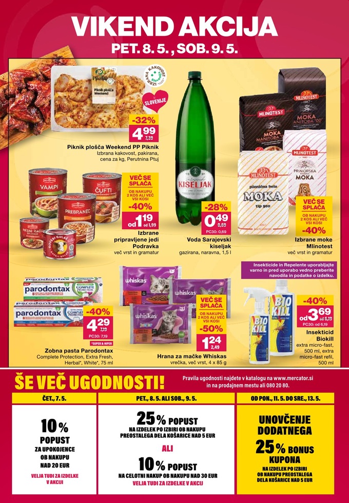 Mercator vikend akcija do 9.5.