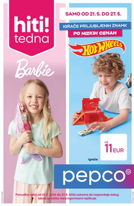 Pepco katalog Barbie in Hot Wheels