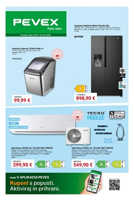 Pevex katalog Hladilne naprave in bazeni