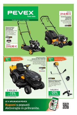 Pevex katalog Vrt in alati