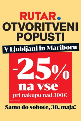 Rutar katalog Otvoritveni popusti