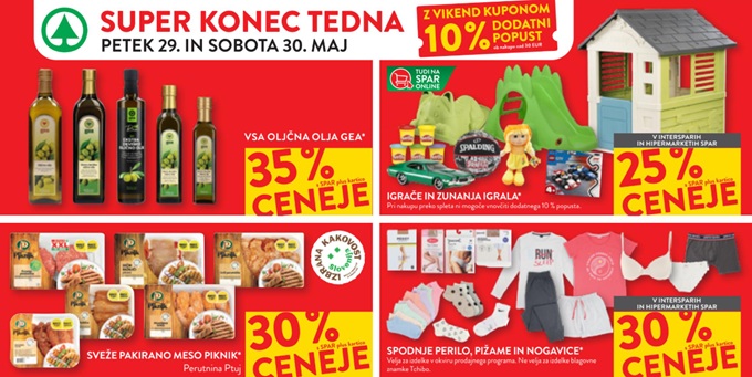 Spar in Interspar vikend akcija do 30.5.