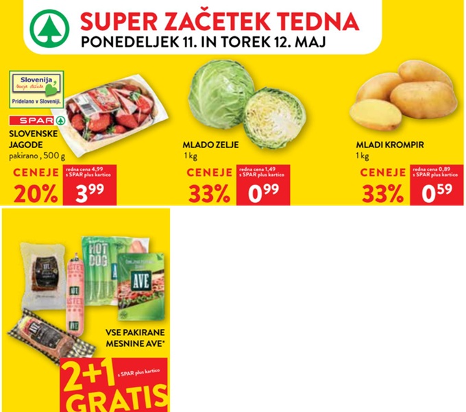 Spar in Interspar akcija za začetek tedna