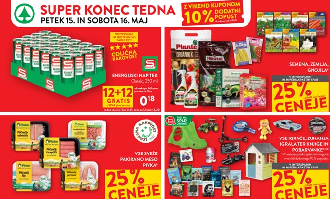 Spar in Interspar vikend akcija do 16.5.