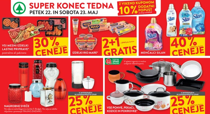 Spar in Interspar vikend akcija do 23.5.