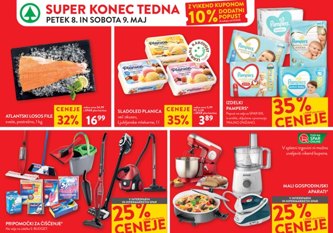 Spar in Interspar vikend akcija do 9.5.