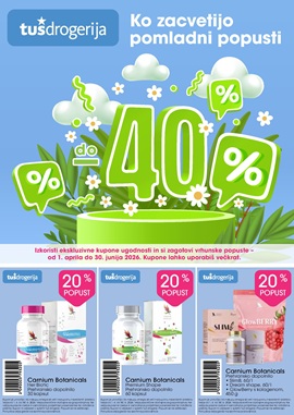 Tuš katalog drogerija Pomlad do 30.6.