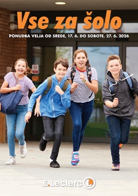 E Leclerc katalog Vse za šolo do 27.6.