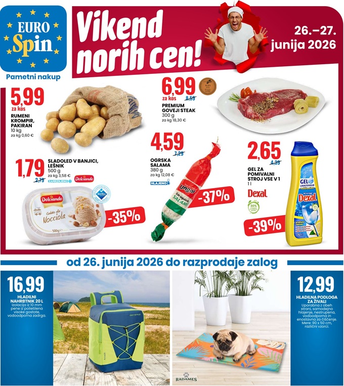 Eurospin vikend norih cen do 27.6.
