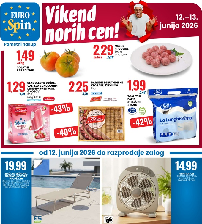 Eurospin vikend norih cen