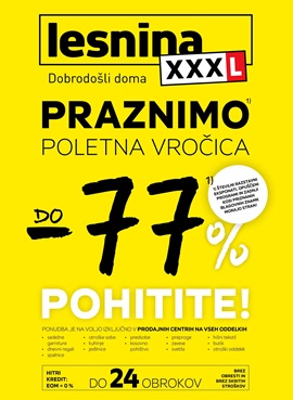 Lesnina katalog Praznimo poletna vročica do -77%