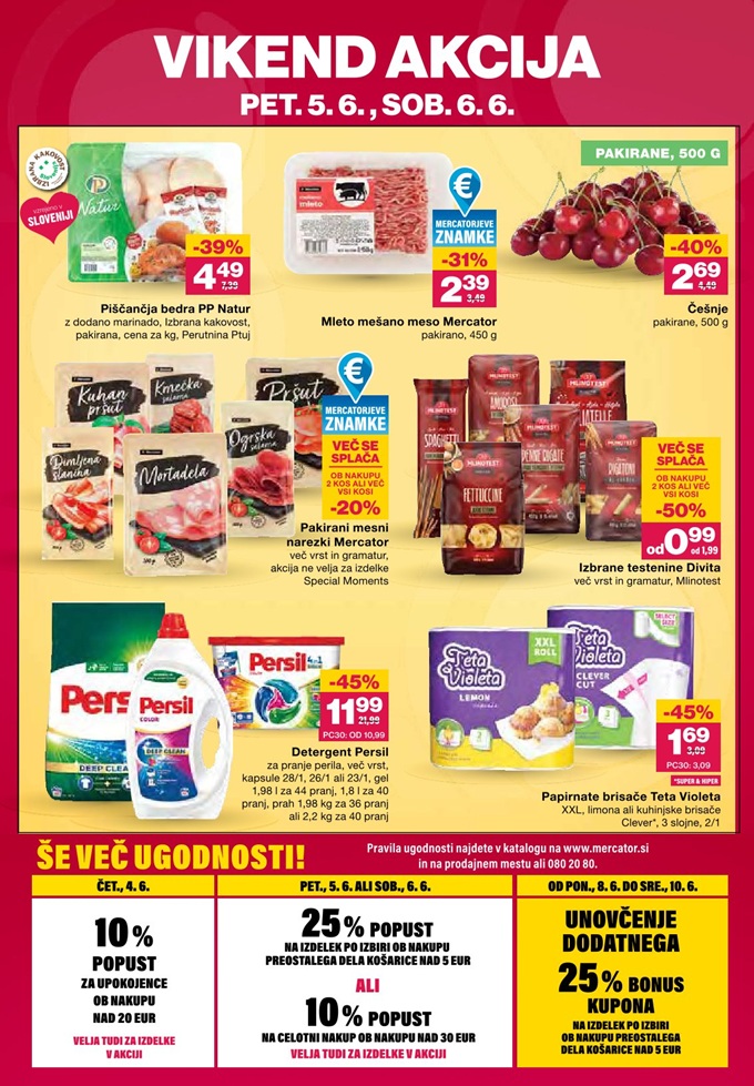 Mercator vikend akcija do 6.6.