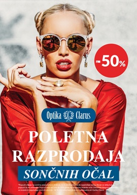 Optika Clarus katalog Poletna razprodaja sončanih očal