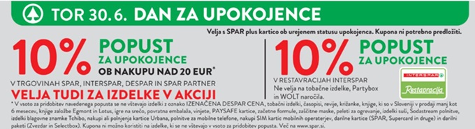 Spar akcija upokojence