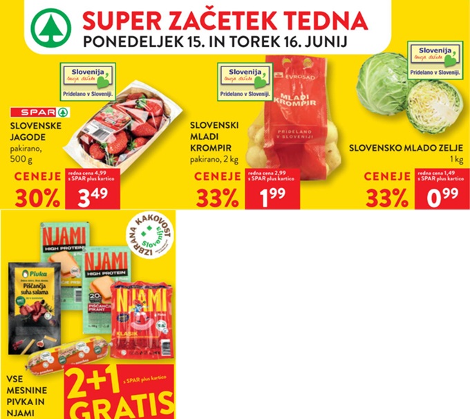 Spar in Interspar akcija za začetek tedna