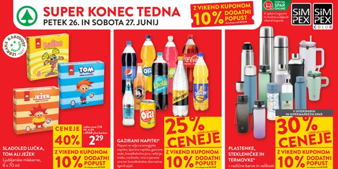 Spar in Interspar vikend akcija do 27.6.