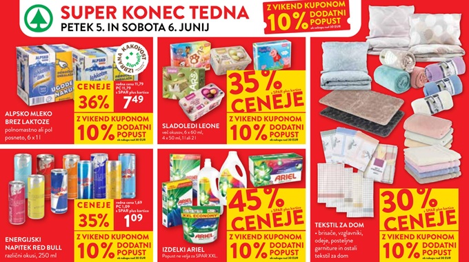 Spar in Interspar vikend akcija do 6.6.