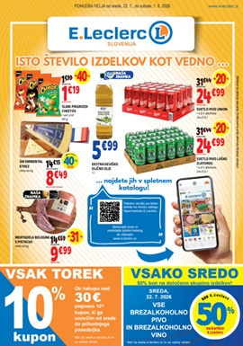 E Leclerc katalog Best offer do 1.8.