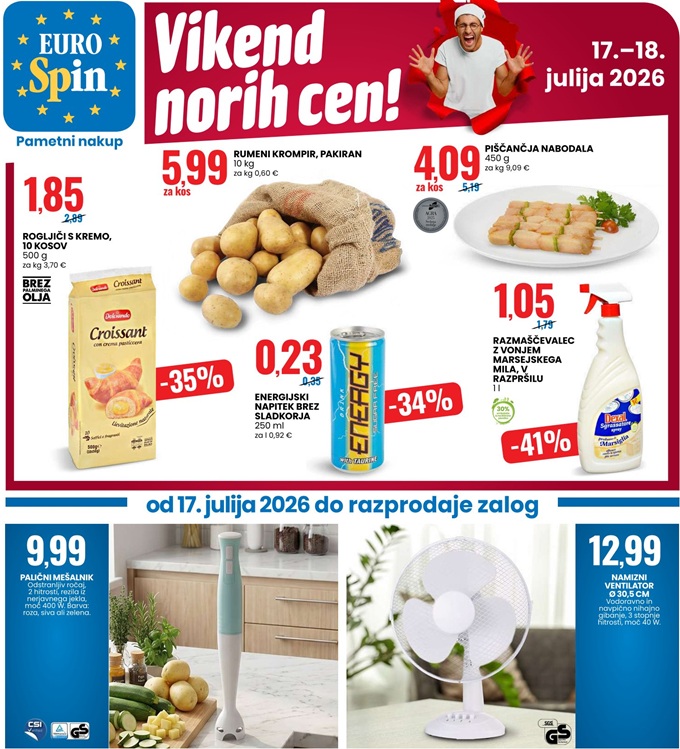 Eurospin vikend norih cen do 18.7.