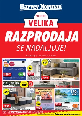 Harvey Norman katalog Velika razprodaja se nadaljuje!