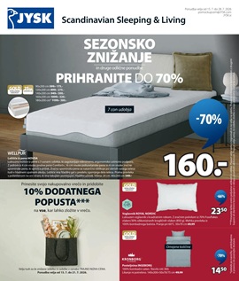 JYSK katalog Sezonsko znižanje do 28.7.