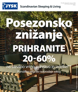 JYSK katalog Posezonsko znižanje do 1.9.