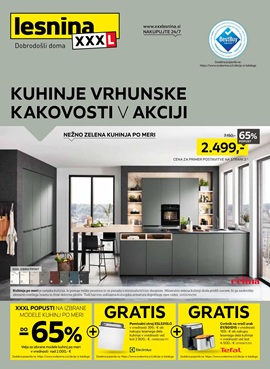 Lesnina katalog Kuhinje vrhunske kakovosti v akciji