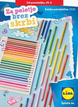 Lidl katalog Šola 2026