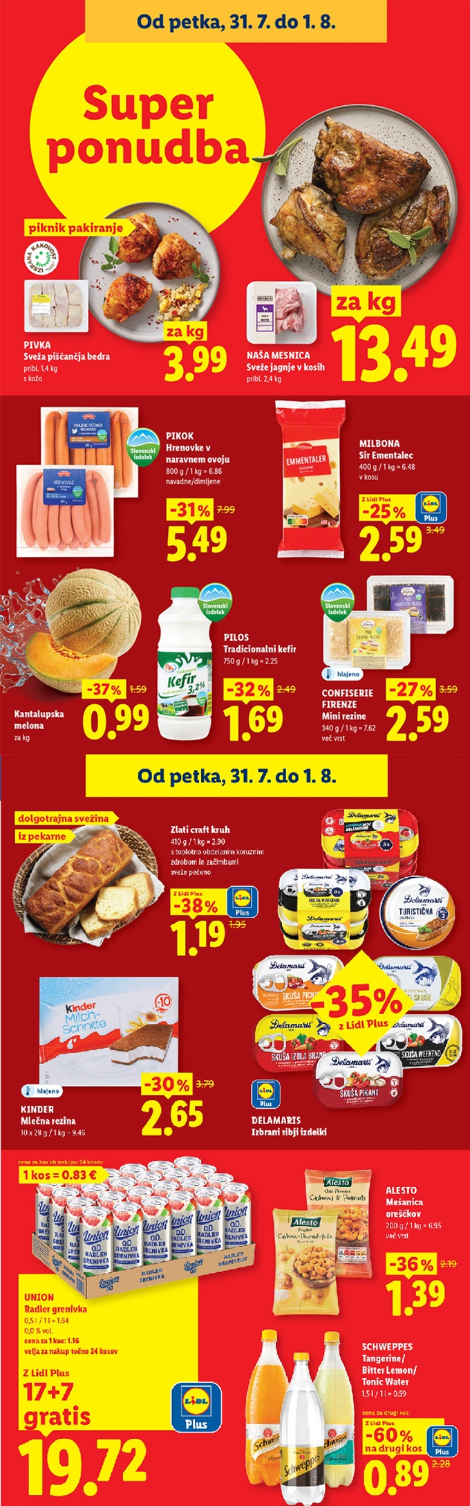 Lidl vikend akcija  do 1.8.