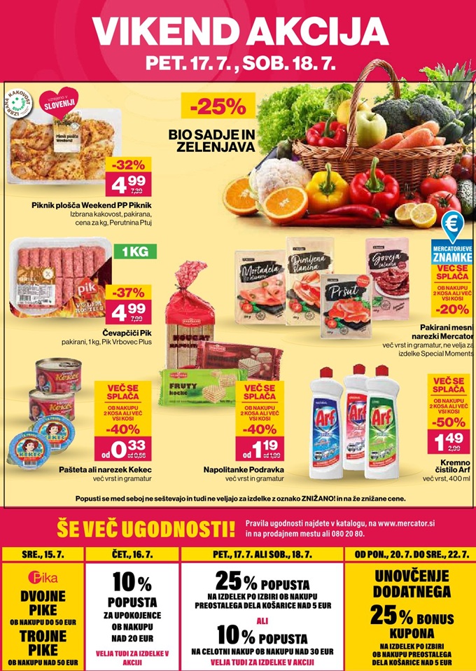 Mercator vikend akcija do 18.7.