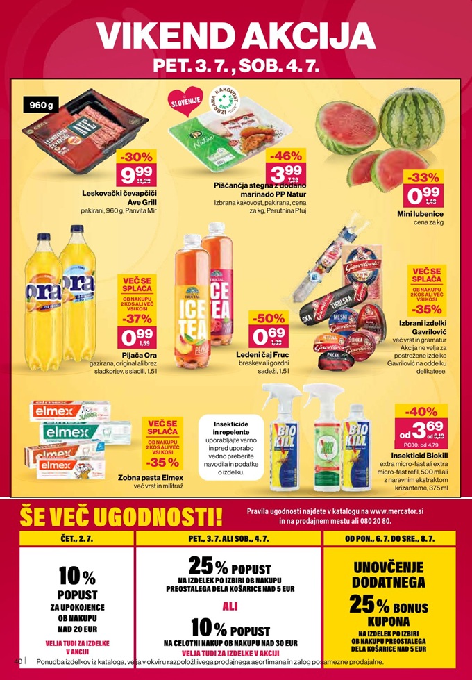 Mercator vikend akcija do 4.7.