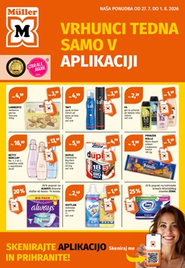 Muller katalog Vrhunci tedna do 1.8.