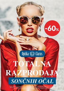 Optika Clarus katalog Totalna razprodaja sončanih očal