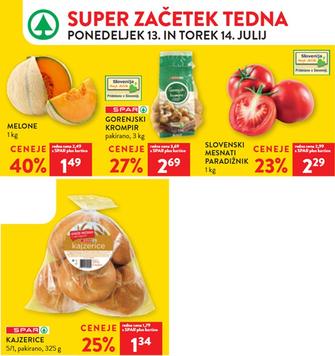 Spar in Interspar akcija za začetek tedna