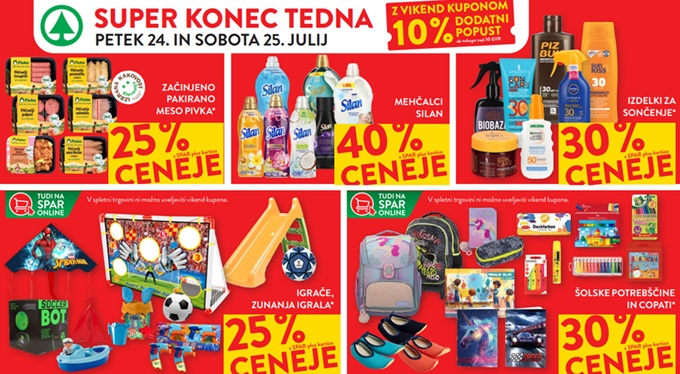 Spar in Interspar vikend akcija do 25.7.