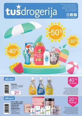 Tuš katalog drogerija kupončki do 30.9.