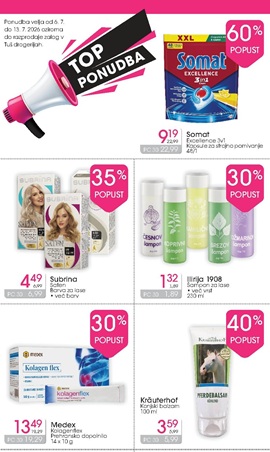 Tuš katalog drogerija do 13.7.